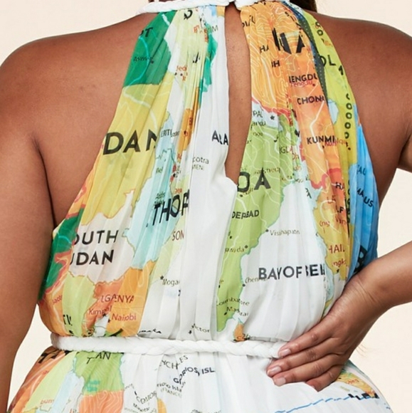 SELLING FAST‼️World Map Print Maxi Dress - Picture 15 of 16